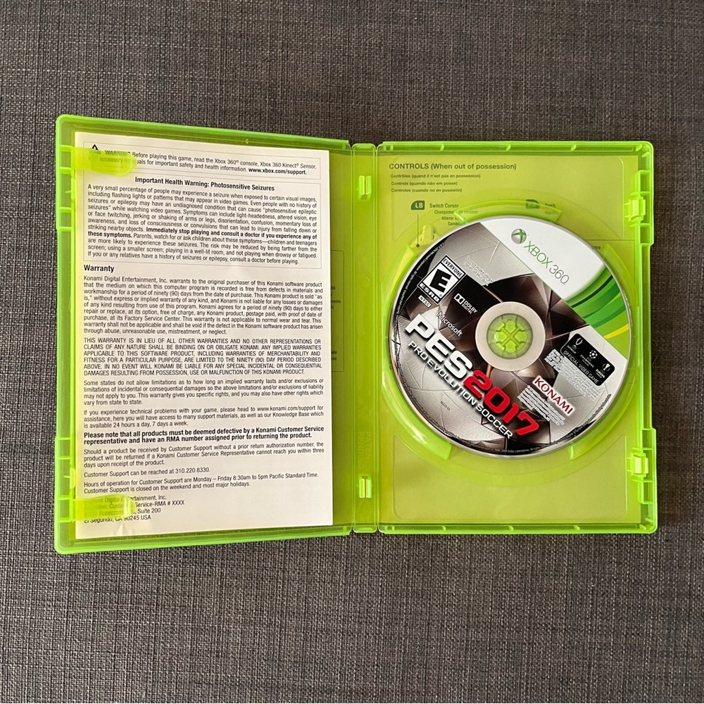 Pro Evolution Soccer 2017 Xbox 360 Game Complete - Picture 3 of 3